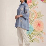 Maitri Spa Embroidered A-line Tunic