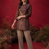 Purple Printed Shantoon Tunic