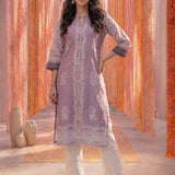 White Lycra Embroidered Straight-Fit Palazzos
