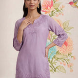 Vaadi Light Purple Embroidered Co-ord Set