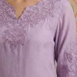 Vaadi Light Purple Embroidered Co-ord Set