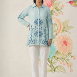 Heli Spa Embroidered Cotton Blend Shirt