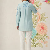 Heli Spa Embroidered Cotton Blend Shirt