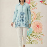 Heli Spa Embroidered Cotton Blend Shirt