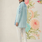 Heli Spa Embroidered Cotton Blend Shirt