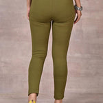 Mehndi Green Plain Tight - Lakshita