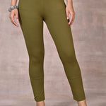 Mehndi Green Plain Tight - Lakshita