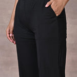 Black Flared Palazzo - Lakshita