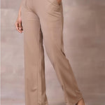 Beige Regular Flared Palazzo - Lakshita