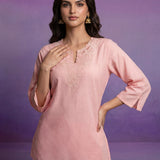 Pink Embroidered Co-ord Set