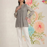 Taal Grey Embroidered Shirt