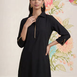 Viona Timeless Black Monochrome Kurta for Women