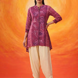 Paakhi Dark Pink Printed Shantoon Tunic