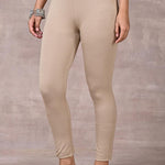 Bright Beige Plain Tight - Lakshita