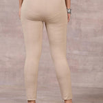 Bright Beige Plain Tight - Lakshita
