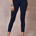 Navy Blue Ankle Length Legging - Lakshita