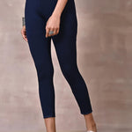 Navy Blue Ankle Length Legging - Lakshita