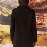 Raya Black Embroidered Ponzy Jacket for Women