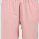 Pink Straight-fit Palazzo for Women