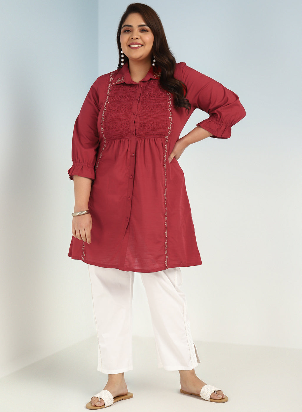Ritsila Women Stylish Cotton In Marron Color In Tops at Rs 499.00, Ladies Cotton  Tops, Cotton Long Tops, महिलाओं के सूती टॉप - Vool Fashion, Surat