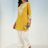 Ivory Straight-fit Palazzos