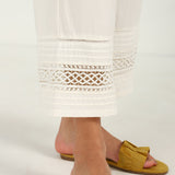 Ivory Straight-fit Palazzos