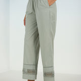 Green Straight-fit Palazzos