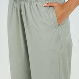 Green Straight-fit Palazzos