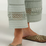 Green Straight-fit Palazzos