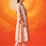 Vaara Ariza Ivory Embroidered A-line Suit Set with Dupatta