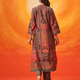 Aarzoo Grey Printed Suit Set with Dupatta