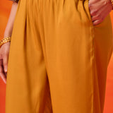 Aarzoo Mustard Printed Suit Set with Dupatta