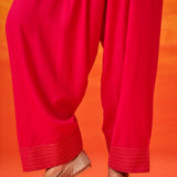 Sanaz Fuchsia Printed Shantoon Co-ord Set