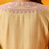 Kora Green Cotton Blend Embroidered Suit Set with Dupatta