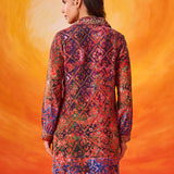 Ina Purple Printed Shantoon Tunic