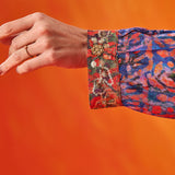 Ina Purple Printed Shantoon Tunic