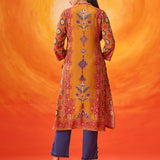 Sahira Mustard Printed Shantoon Kurta