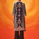 Sahira Black Printed Shantoon Kurta