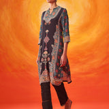Sahira Black Printed Shantoon Kurta