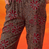 Vaara Nazma Dark Brown Embroidered Georgette Anarkali Suit Set with Dupatta