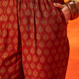 Gulrukh Black Traditional Printed Long Kurta Set