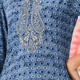 Aster Light Blue Abstract Printed Co-ord Set