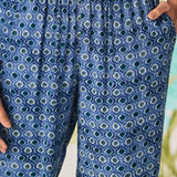 Aster Light Blue Abstract Printed Co-ord Set