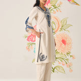 Aadhya Blue Embroidered Kurta