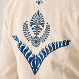 Aadhya Blue Embroidered Kurta