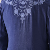 Uma Blue Embroidered Kurta Set