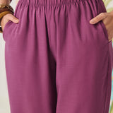 Firdous Purple Embroidered Kurta Set