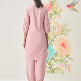 Abeer Pink Embroidered Kurta Set