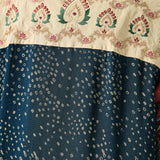 Raina Indigo Printed A-line Kurta