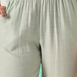 Reva Mint Green Embroidered Shantoon Kurta Set